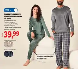 Lidl ESMARA/ESMARA MEN Piżama welurowa damska lub męska oferta