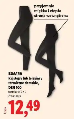 Lidl ESMARA Rajstopy lub legginsy termiczne damskie, DEN 100 oferta