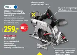 Lidl PARKSIDE PERFORMANCE Akumulatorowa ręczna pilarka tarczowa, 20 V oferta