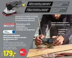 Lidl PARKSIDE PERFORMANCE Akumulatorowa szlifierka oscylacyjna oferta