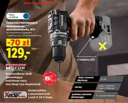 Lidl PARKSIDE PERFORMANCE Akumulatorowa wiertarko-wkrętarka, 20 V oferta