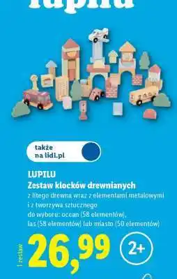 Lidl LUPILU Zestaw klocków drewnianych oferta
