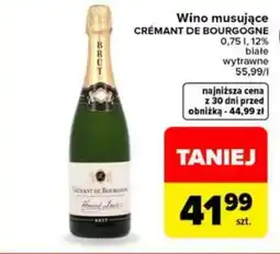 Carrefour Wino musujące CRÉMANT DE BOURGOGNE oferta