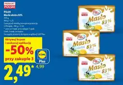 Lidl PILOS Masło ekstra 83% oferta