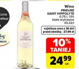 Carrefour Wino PRIEURÉ SAINT HIPPOLYTE oferta