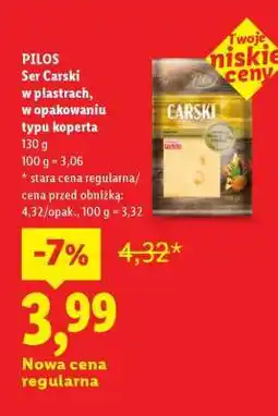 Lidl PILOS Ser Carski w plastrach oferta