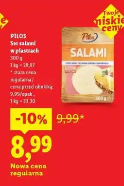 Lidl PILOS Ser salami w plastrach oferta