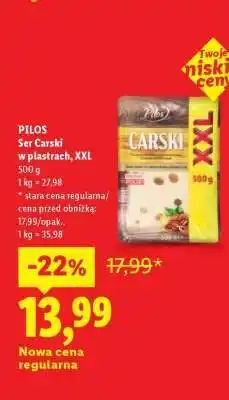 Lidl PILOS Ser Carski w plastrach, XXL oferta