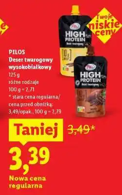Lidl PILOS Deser twarogowy wysokobiałkowy oferta
