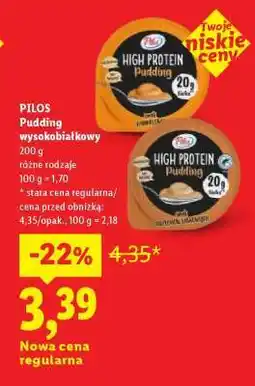 Lidl PILOS Pudding wysokobiałkowy oferta