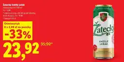Lidl Žatecký Světlý Ležák oferta