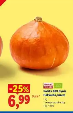 Lidl Polska BIO Dynia Hokkaido, luzem oferta