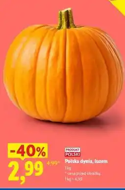 Lidl Polska dynia luzem oferta