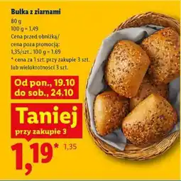 Lidl Bułka z ziarnami oferta