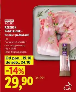 Lidl Polski królik tuszka z podrobami oferta