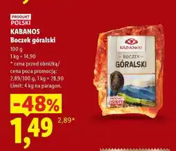 Lidl KABANOS Boczek góralski oferta