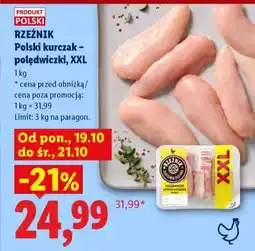 Lidl RZEŹNIK Polski kurczak – polędwiczki, XXL oferta