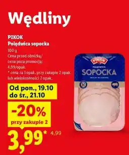 Lidl PIKOK Polędwica sopocka oferta