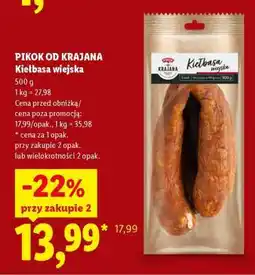 Lidl Pikok od Krajana Kiełbasa wiejska oferta