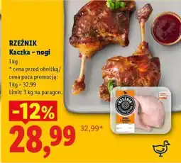 Lidl RZEŹNIK Kaczka – nogi oferta