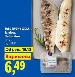 Lidl SANDACZ FILET ZE SKÓRĄ oferta