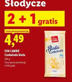 Lidl FIN CARRÉ Czekolada biała oferta