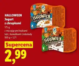 Lidl HALLOWEEN Jogurt z chrupkami oferta