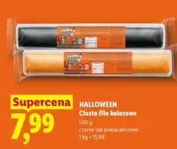 Lidl HALLOWEEN Ciasto filo kolorowe oferta