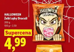 Lidl HALLOWEEN Żelki - zęby Draculi oferta