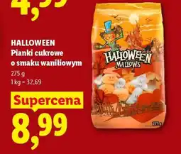 Lidl HALLOWEEN Pianki cukrowe o smaku waniliowym oferta