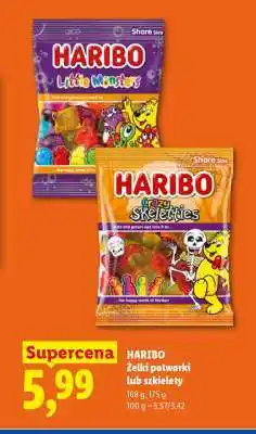 Lidl HARIBO Żelki potworki lub szkielety oferta