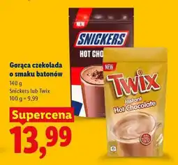 Lidl Snickers lub Twix Hot Chocolate oferta