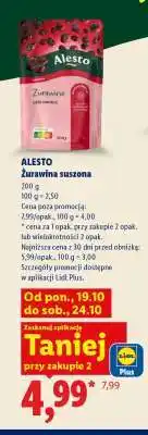 Lidl ALESTO Żurawina suszona oferta
