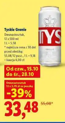 Lidl Tyskie Gronie oferta