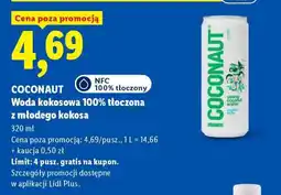 Lidl COCONAUT Woda kokosowa 100% tłoczona z młodego kokosa oferta