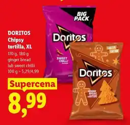 Lidl DORITOS Chipsy tortilla, XL oferta