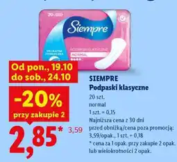 Lidl SIEMPRE Podpaski klasyczne oferta