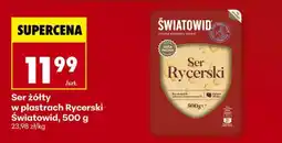 Biedronka Ser żółty w plastrach Rycerski Światowid, 500 g oferta