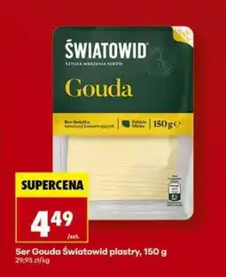 Biedronka Ser Gouda Światowid plastry, 150 g oferta