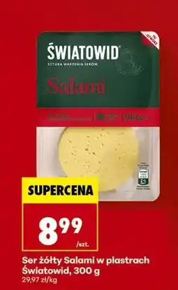 Biedronka Ser żółty Salami w plastrach Światowid , 300 g oferta