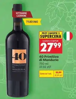 Biedronka 40 Primitivo Di Manduria oferta