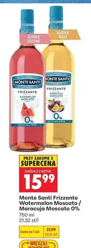 Biedronka Monte Santi Frizzante Watermelon Moscato / Maracuja Moscato 0% oferta