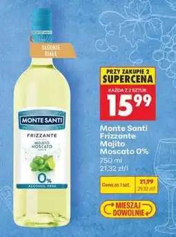 Biedronka Monte Santi Frizzante Mojito Moscato 0% oferta