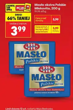 Biedronka Masło ekstra Polskie Mlekovita oferta