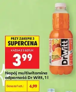 Biedronka Napój multiwitamina odporność Dr Witt oferta