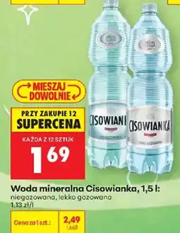 Biedronka Woda mineralna Cisowianka oferta