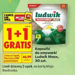 Biedronka Kapsułki do zmywarki Ludwik Maxx oferta