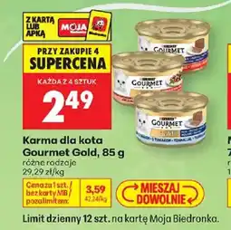 Biedronka Karma dla kota Gourmet Gold oferta