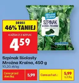 Biedronka Szpinak liściasty Mroźna Kraina oferta