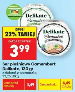 Biedronka Ser pleśniowy Camembert Delikate oferta